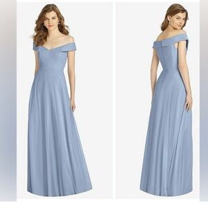 NWT Dessy Group Bella Bridesmaids Bridesmaid Dress in Cloudy BB123